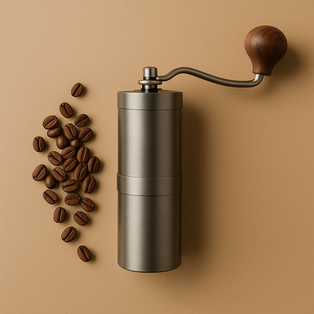 Paslanmaz çelik gövdeli kahve değirmeni ürün görseli